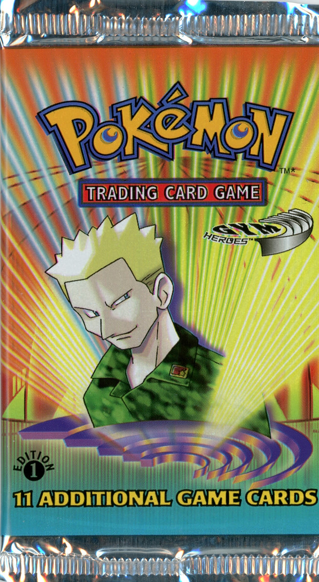 Pokemon 1st Edition Gym Heroes Booster Pack Pokemon 1st Edition Gym Heroes Booster Pack