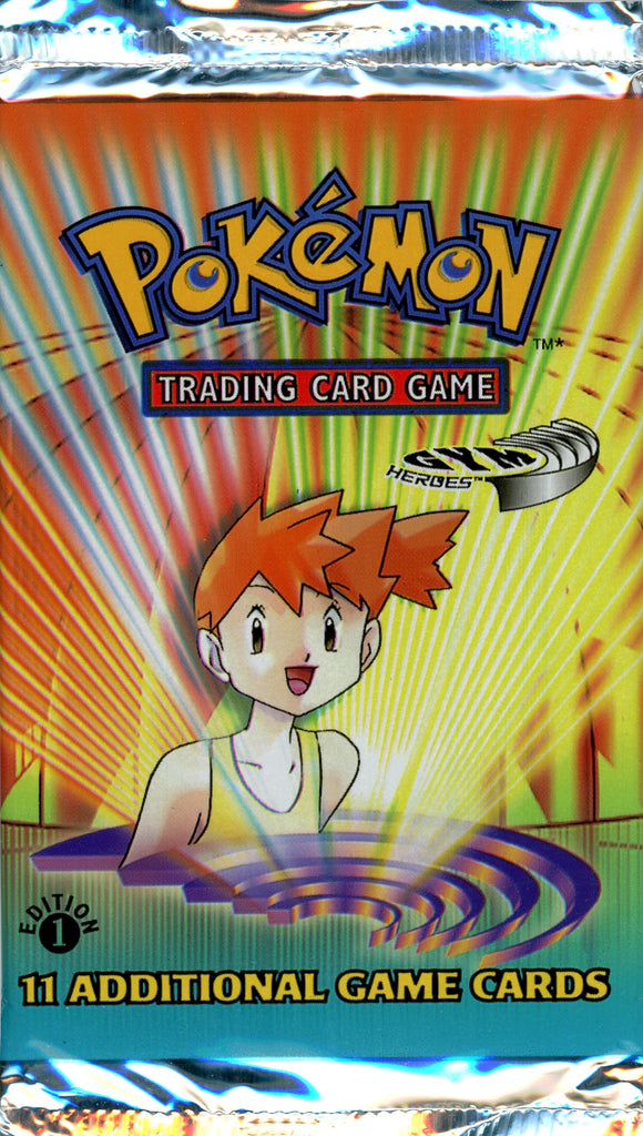 Pokemon 1st Edition Gym Heroes Booster Pack